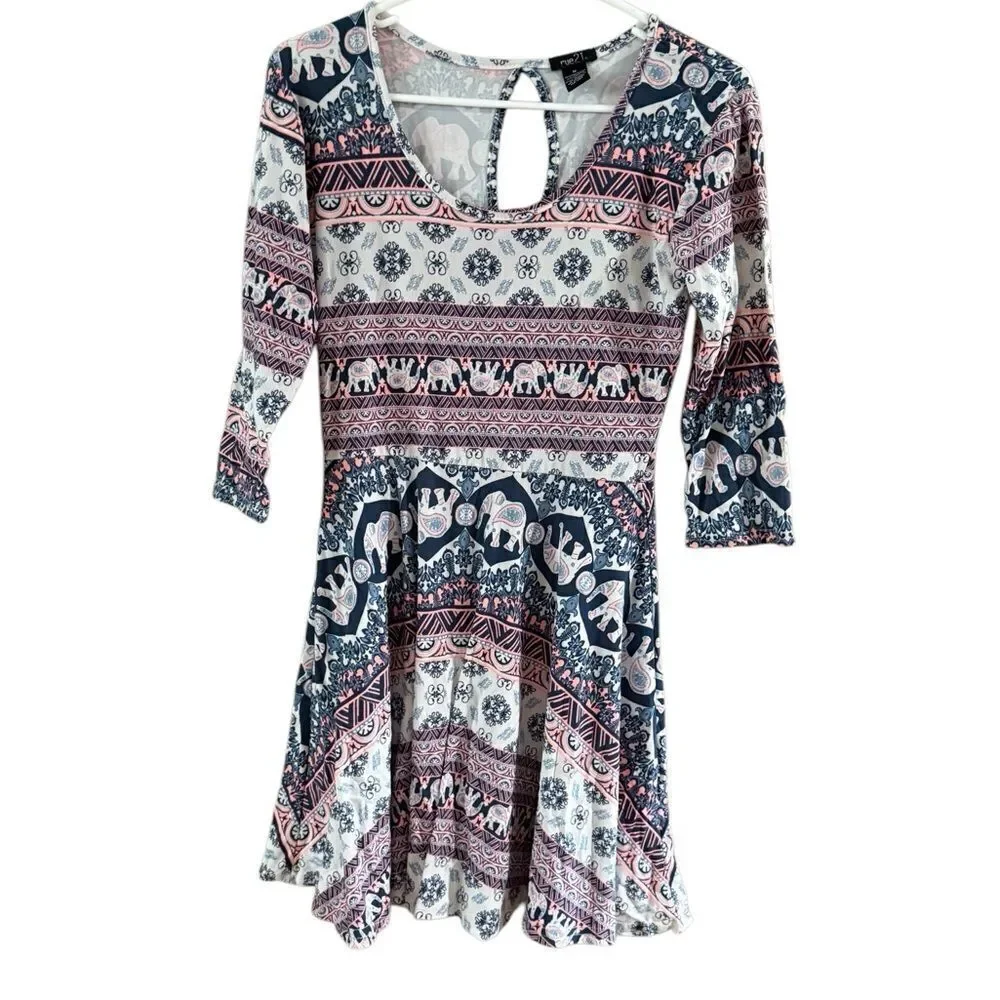 Rue 21 Elephant Print Mini Dress Medium